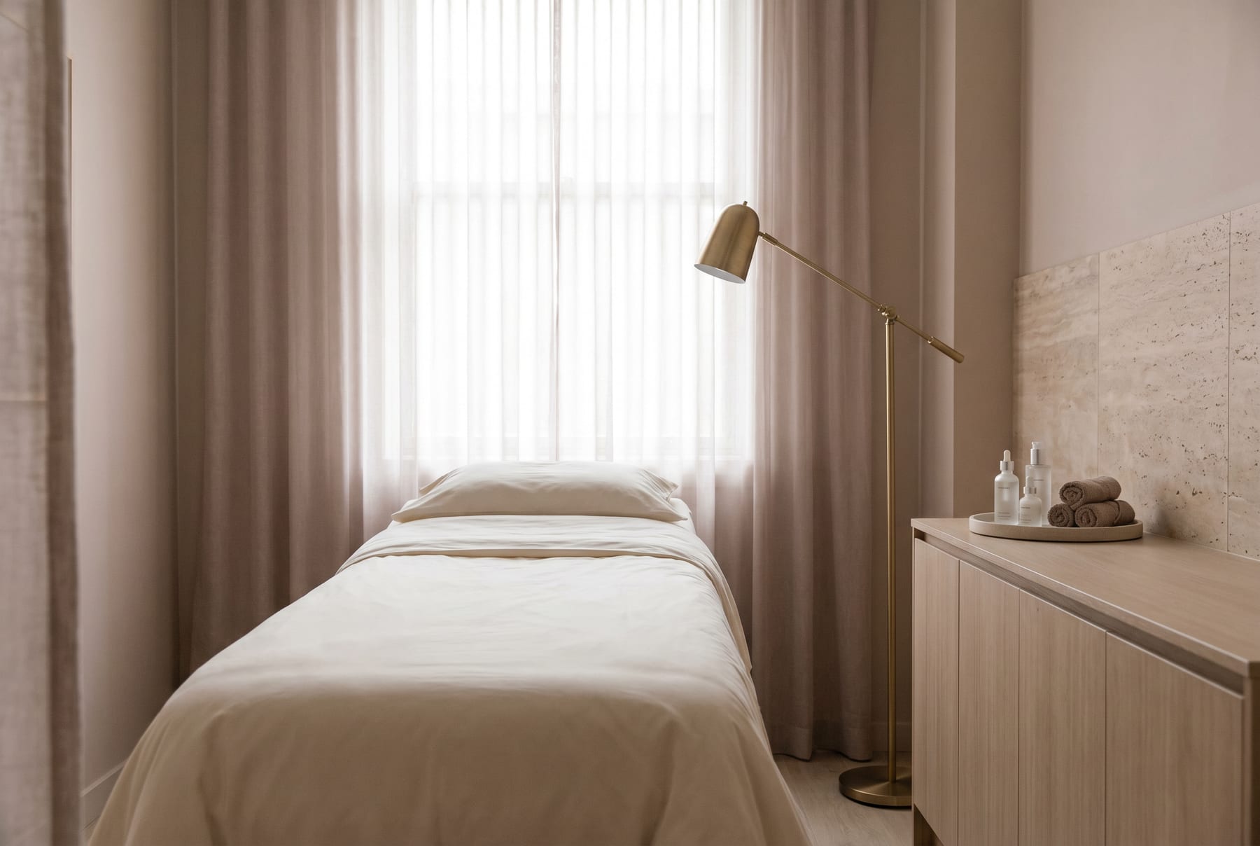 Treatment room at RICHA'S HOME BEAUTI